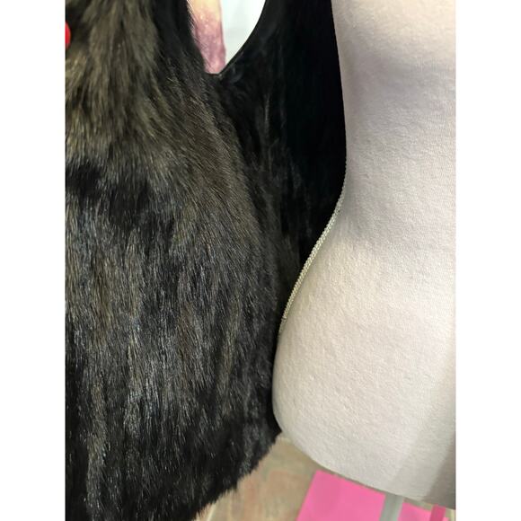 Reversible Mink & Leather Vest - Picture 4 of 10